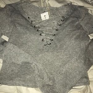 Gray and silver long sleeve from LF